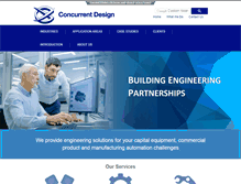 Tablet Screenshot of concurrentdesign.com